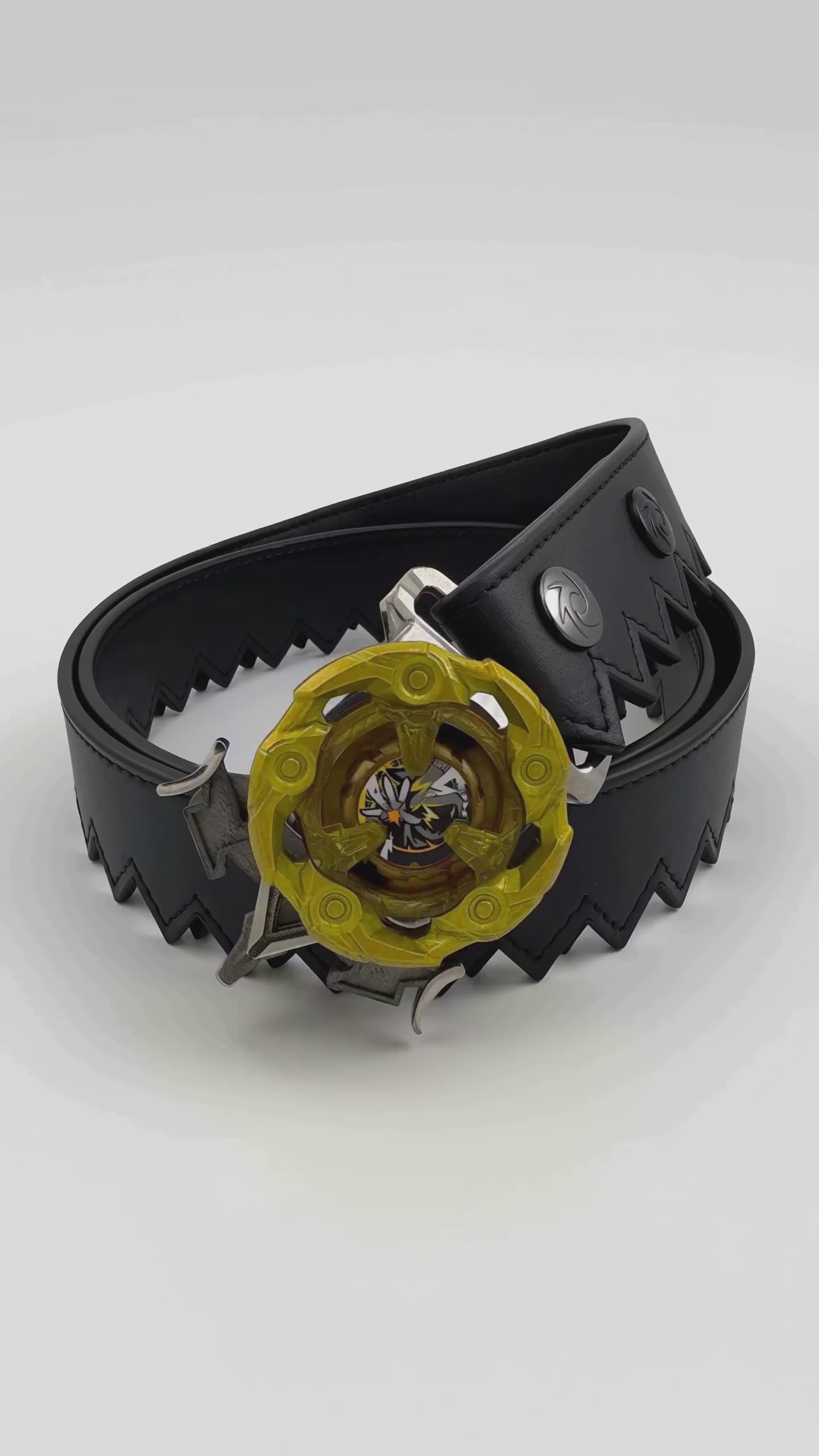 Ripcord Belt with a spinning Beyblade buckle